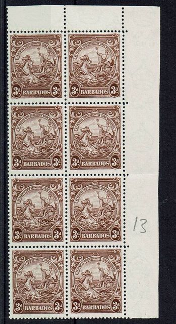 Image of Barbados SG 252/252a UMM British Commonwealth Stamp